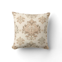 Damassé vintage élégant beige maison de campagne f