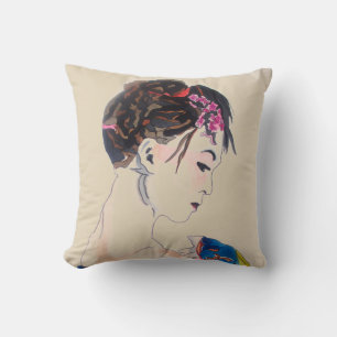 Coussin Dame avec kimono