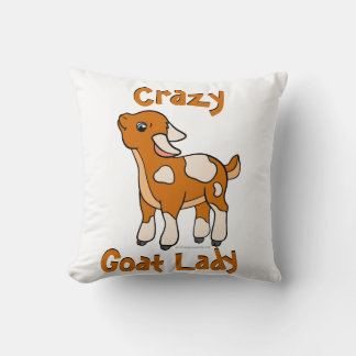 Coussin DAME DE CHÈVRE CRAZY | par TotallyGoatally™