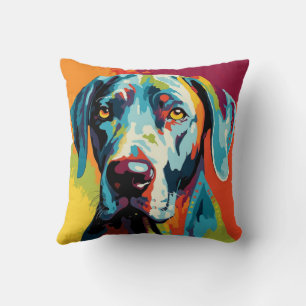 Coussin Dame de grande taille Art graphique Pop Art abstra