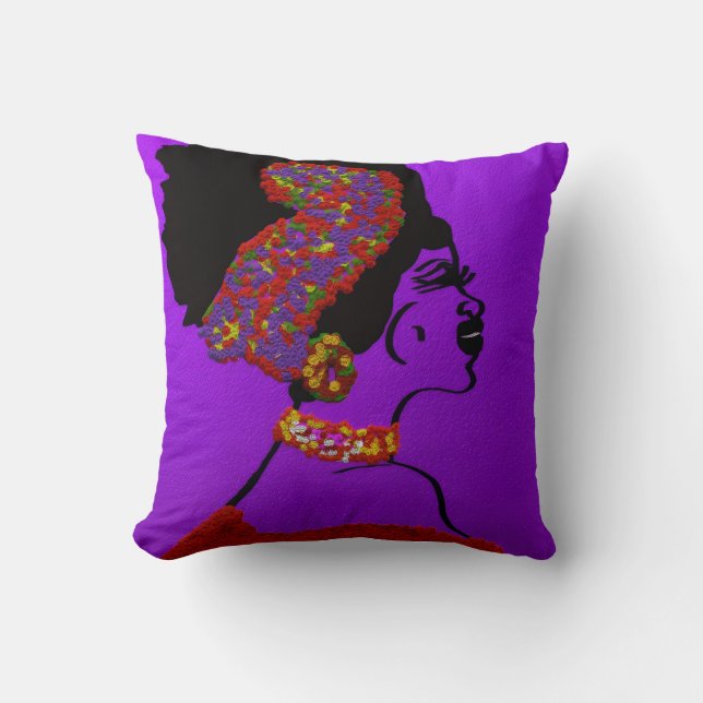 Coussin Dame de sagesse et de vitalité (Recto)