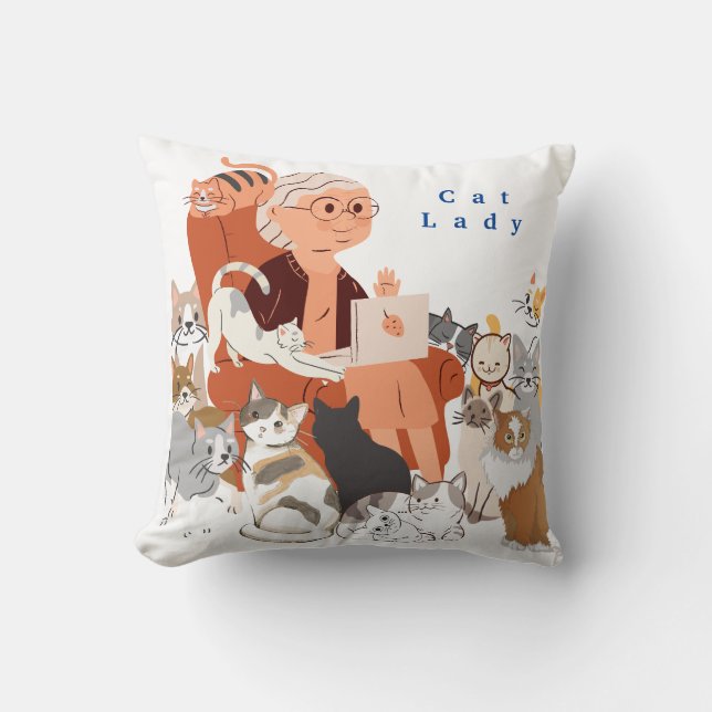 Coussin Dame du chat (Recto)