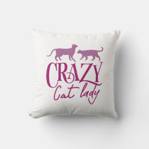 Coussin Dame du Crazy Cat