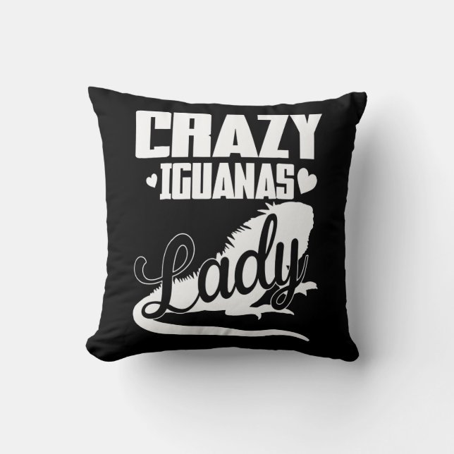Coussin Dame folle d'Iguana (Recto)