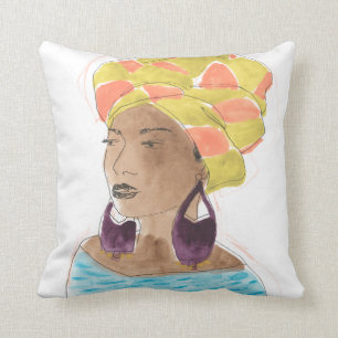 Coussin Dame forte et belle
