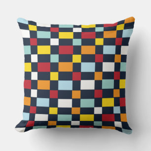 Coussin Damier Coloré