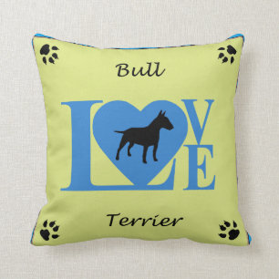 Coussin d'AMOUR de Bull Terrier