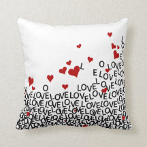 Coussin d'amour de la Saint Valentin