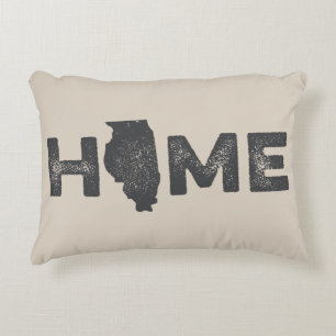 Coussin d'amour de l'État d'origine de l'Illinois