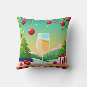 Coussin d'amour de Noël réversible