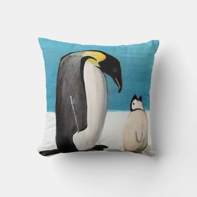 Coussin d'amour de pingouin (Recto)
