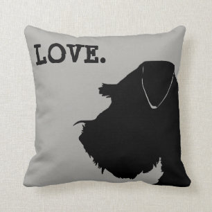 Coussin d'AMOUR de Schnauzer