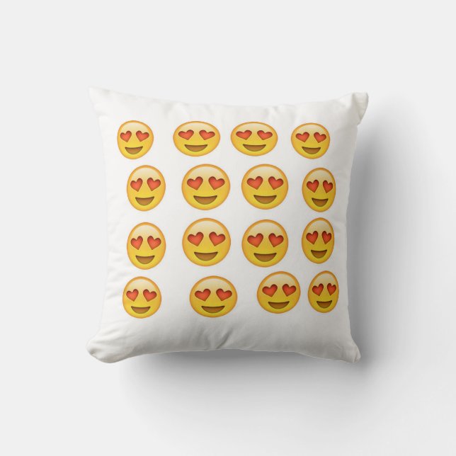 Coussin d'amour d'Emoji (Recto)