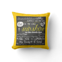 Coussin d'amour et d'inspiration de petits-enfants