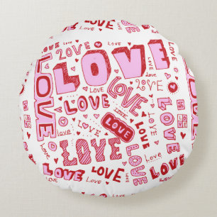 Coussin d'amour rose