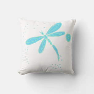 Coussin Dancing Dragonfly Art Abstrait