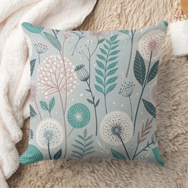 Coussin Dandelion Whimsical & Floral Folk Art Seamless (2) (Couverture)