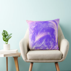 Coussin Dandelions et lucioles roses Abstraits