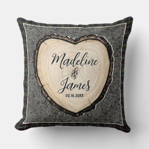 Coussin d'anniversaire de Mariage personnalisé