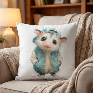 Coussin d'anniversaire Opossum • Décoration d'anim