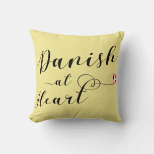 Coussin Danois À Heart Throw Cushion, Danemark