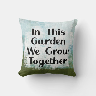 Coussin Dans Ce Jardin, Nous Élevons L'Oreiller