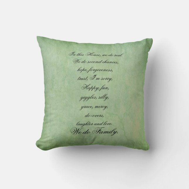 Coussin Dans cette Chambre, nous faisons des citations fam (Recto)
