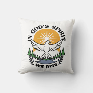 Coussin Dans l’Esprit de Dieu, nous nous élevons - Foi et 