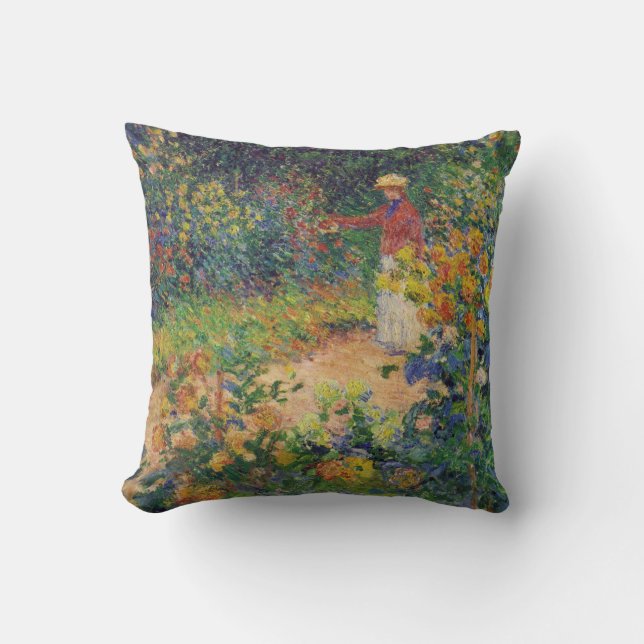 Coussin Dans le jardin, Monet (Recto)