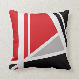 Coussin dans le style abstrait géométrique moder
