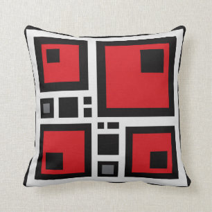 Coussin dans le style abstrait géométrique moder