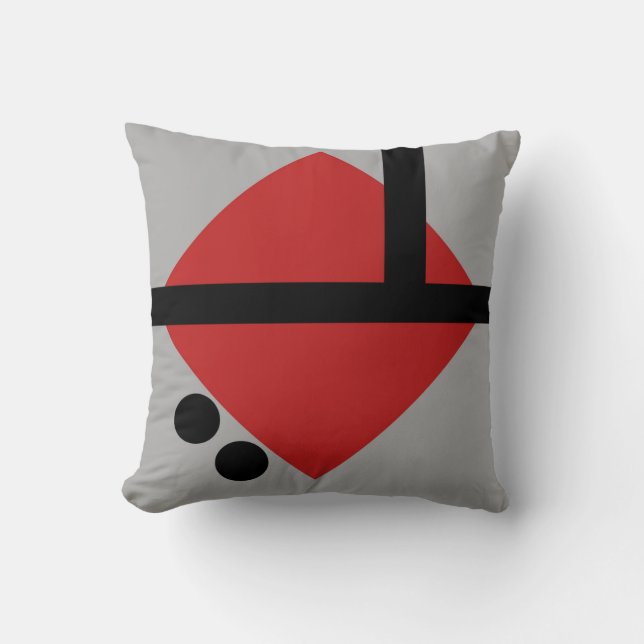 Coussin dans le style abstrait moderne (Recto)