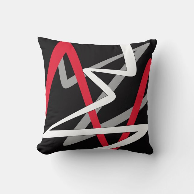 Coussin dans le style abstrait moderne (Recto)