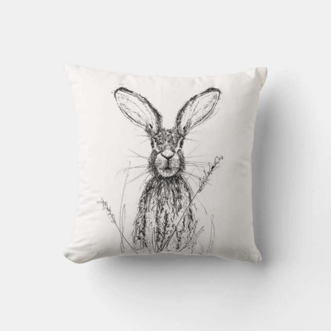 Coussin Dans Les Cornfields - Lièvre (Recto)