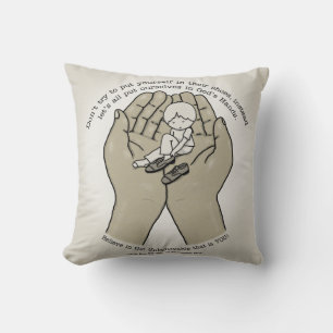 Coussin Dans les mains de Dieu