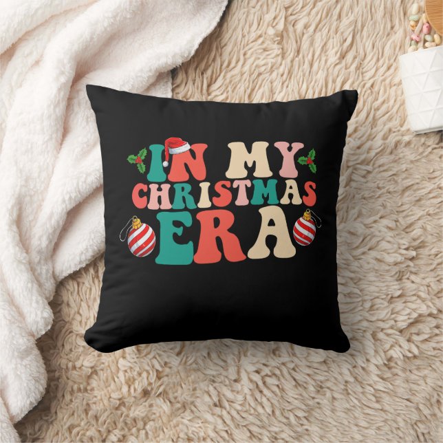 Coussin Dans mon ère de Noël Saison des fêtes groove (Couverture)