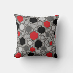 Coussin dans un style abstrait géométrique moderne
