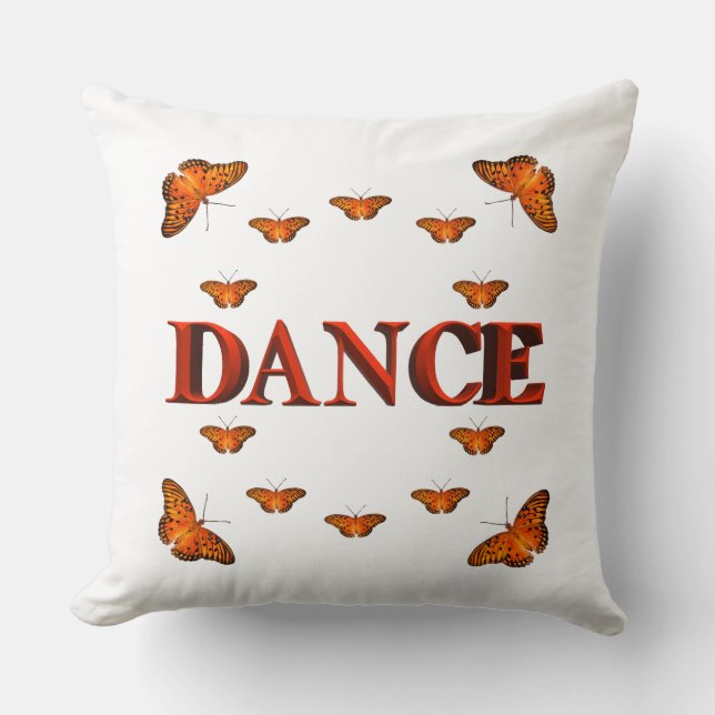 Coussin Danse avec des papillons design (Recto)