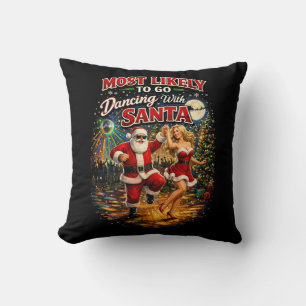 Coussin Danse avec le Père Noël