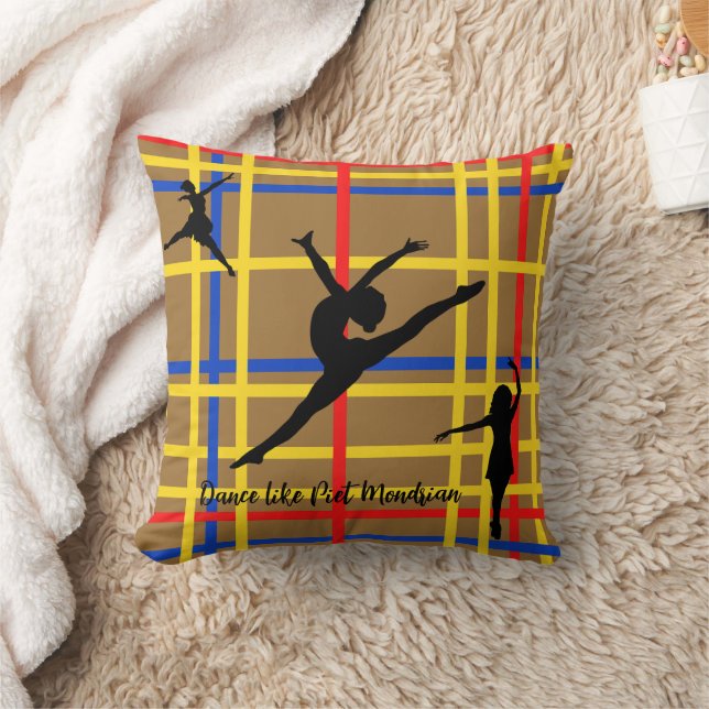 Coussin Danse comme Piet Mondrian Art Moderne (Couverture)