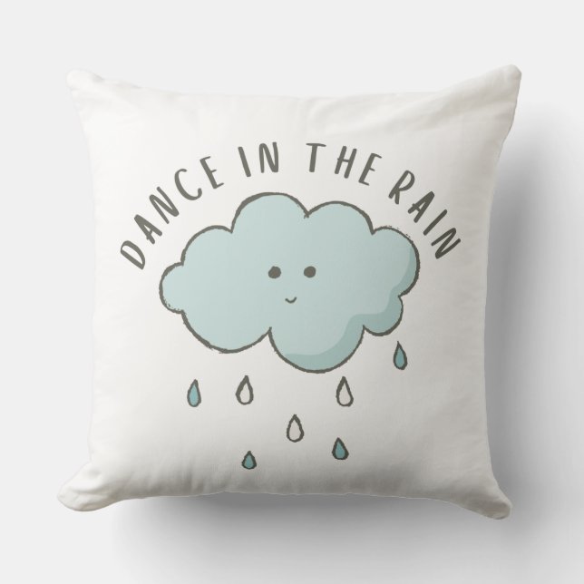 Coussin Danse Dans L'Oreiller De Pluie (Recto)