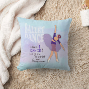 Coussin Danse de ballet Carré inspiré Jeu d'oreiller