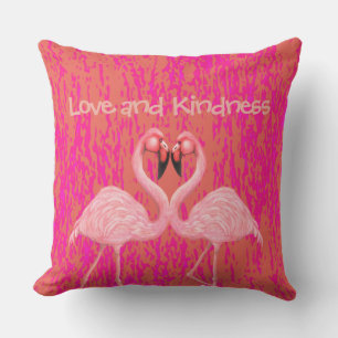 Coussin Danse de Flamant rose