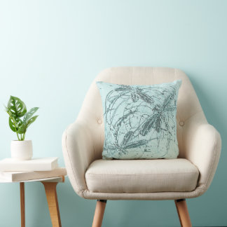 Coussin Danse Douce de la Libellule Bleue