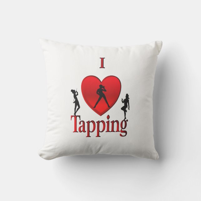 Coussin Danse I Heart Tap (Recto)