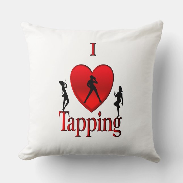 Coussin Danse I Heart Tap (Recto)
