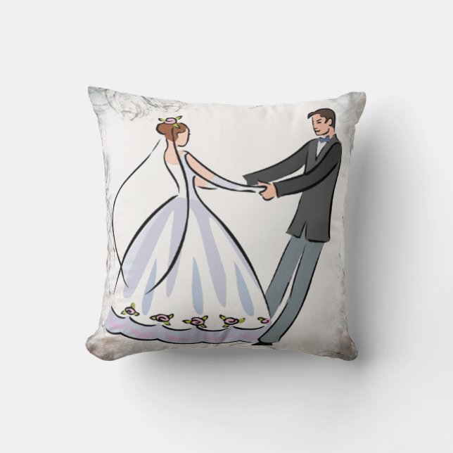 Coussin Danse mariage Couple Danser Jeu d'oreiller (Recto)