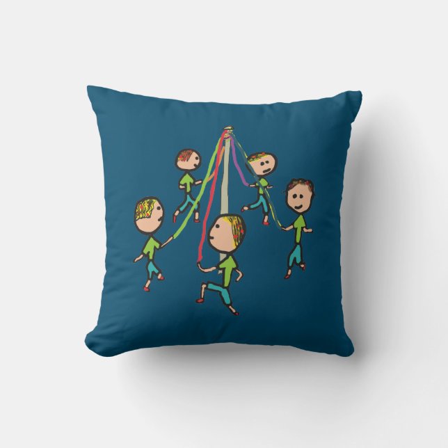 Coussin Danse Maypole (Recto)