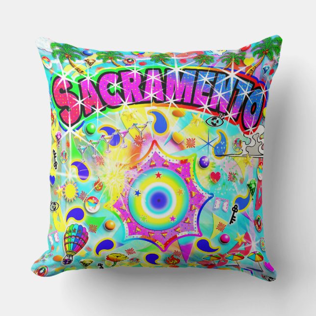 Coussin Danse mystique de Sacramento  (Recto)