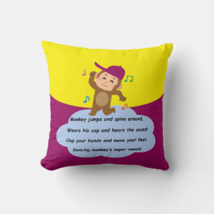 Coussin Danse singe